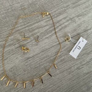 Uncommon James Dutches Necklace and Huggie Earrings Bundle